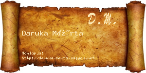 Daruka Márta névjegykártya